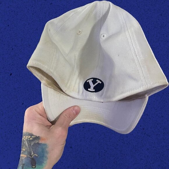 Y2k adidas college flex fit hat byu cougars - Picture 3 of 5